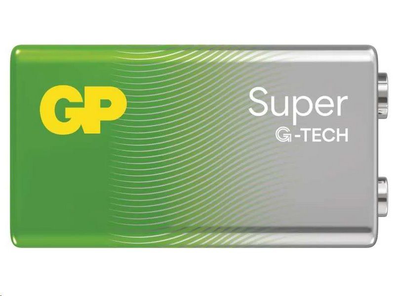Hliníková batéria GP Super Alkalická 9V (6LR61)