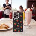 Puzdro Strawberry pre iPhone 11 čierne