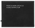 NEDIS HDMI extraktor/ HDMI vstup/ TosLink zásuvka/ 1x 3.5 mm/ 1x HDMI výstup/ 4K@60Hz/ 18 Gbps/ kov/ antracit HDMI extraktor, 4K@60Hz, 18 Gbps, TosLink, 3.5mm jack, Dolby TrueHD, DTS-HD, kovový, antracit