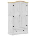 vidaXL Šatník Corona biely 102x52x186 cm borovicový masív