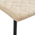 vidaXL Jedálenské stoličky 6 ks, krémové, umelá koža