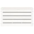 vidaXL Úložný box biely 59,5x36,5x33 cm masívna borovica