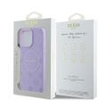 Guess case pre iPhone 16 Pro Max 6,9" GUHMP16XPSAPSMEU Saffiano Peony Classic Logo fialová MagSafe