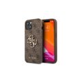 Guess puzdro pre iPhone 13 Pro / 13 6,1'' GUHCP13L4GMGBR hnedé tvrdé puzdro 4G Big Metal Logo