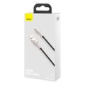 USB kábel pre Lightning Baseus Cafule, 2,4 A, 0,25 m (čierny)