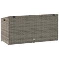 vidaXL Záhradný úložný box sivý 110x50x58 cm polyratan
