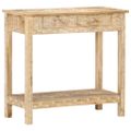 vidaXL Konzolový stolík 80x35x74 cm masívne mangovníkové drevo