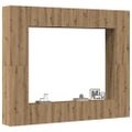 VidaXL 8 dielna súprava nástennej TV skrinky Artisan Oak