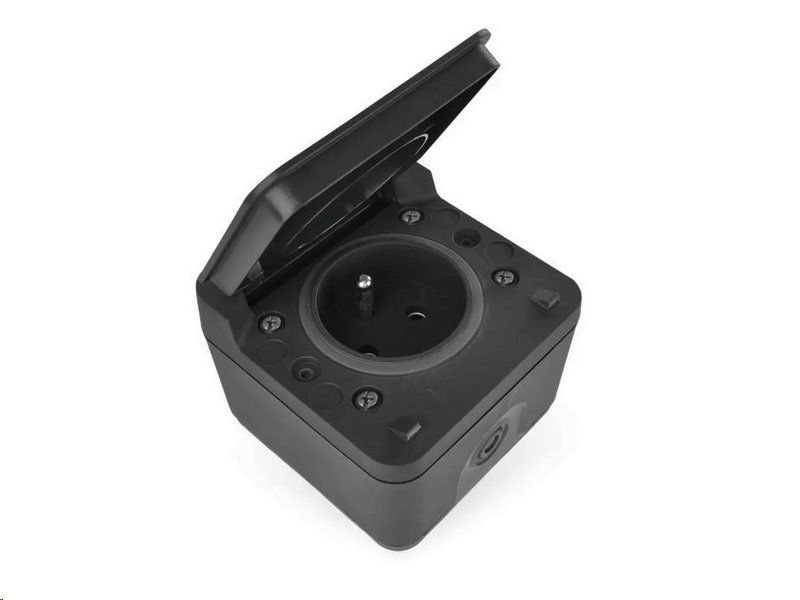 EMOS D730420 Cyklóna zásuvka stenná 16 A/250 V IP55 šedá