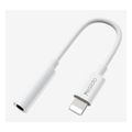 YESIDO AUDIO KÁBEL YAU31 LIGHTNING/3,5mm AUX FEMALE 12CM BIELY