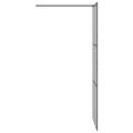 vidaXL Stena walk-in sprchy Čierna 80 x 195 cm tvrdené sklo