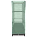 vidaXL Záhon s krytom na skleník ratanový vzhľad 160x40x123 cm