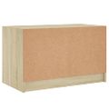 vidaXL TV skrinka so sklenenými dvierkami dub sonoma 68x37x42 cm