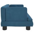vidaXL Pelech pre psa modrý 60x40x30 cm zamat