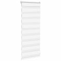vidaXL Zebra roleta biela 55x100 cm šírka látky 50,9 cm polyester
