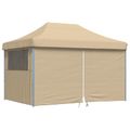 vidaXL Párty stan 279 x 410 x 315 cm Béžová Oxfordská látka