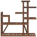 vidaXL Stojan na kvetiny 110x25x111 cm masívna jedľa