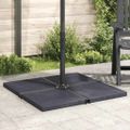 vidaXL Závažie na slnečník, čierne, žula, štvorcové 25 kg