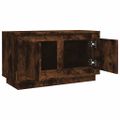 vidaXL TV skrinka dymový dub 80x35x45 cm spracované drevo