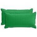 vidaXL Poťah na podložku 2 ks HOUTEN Zelená 40 x 80 cm Polyester
