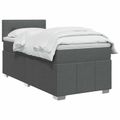 vidaXL Posteľ boxspring s matracom Tmavosivá 80 x 200 cm Látka