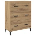 vidaXL Servírovacia skriňa Remeselný dub 69,5 x 34 x 90 cm