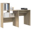 vidaXL Stôl Sonoma dub Kompozitné drevo 131,5 x 50 x 106,5 cm