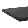 vidaXL Nástenné police 2 ks 100x30 cm čierne nehrdzavejúca oceľ
