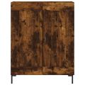 vidaXL Vysoká skrinka dymový dub 69,5x34x180 cm spracované drevo