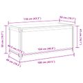 vidaXL Úložná krabica 110 x 45 x 45 cm Masívne dubové drevo