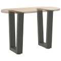 vidaXL Nohy konferenčného stolíka v tvare V, 2 ks, antracitové, 38 x (42-43,3) cm, oceľ