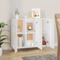 vidaXL Komoda biela 90x34x80 cm kompozitné drevo