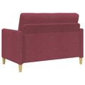vidaXL Sofa s úložným priestorom Víno červené 122 x 78 x 87 cm