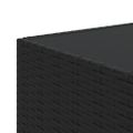 vidaXL Štvorcový záhr. konferenčný stolík čierny 50x50x30 cm polyratan