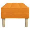 vidaXL lavička s vankúšom Tmavá žltá 113 x 57 x 39 cm látka