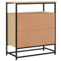 vidaXL Komoda, dub sonoma, 69x35x80 cm, imitácia dreva