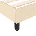 vidaXL Posteľný rám s boxspringom krémová 180x200 cm látka