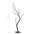 vidaXL Vianočný stromček 128 LED farebné svetlo kvety čerešne 120 cm
