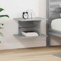 vidaXL Nočný stolík Sivý Sonoma 40 x 30 x 25 cm Kompozitné drevo