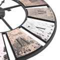vidaXL Vintage nástenné hodiny s pohonom Quartz 60 cm XXL
