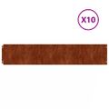 vidaXL Obrubník trávnika 10 pcs 20 x 103 cm Poveternostne odolná oceľ