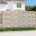 vidaXL Oblúkový gabionový kôš 4 ks 400x50x220/240cm pozinkované železo