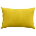 vidaXL Vankúše na pohovku 2 pcs Žltá 60 x 40 cm Kordúrová tkanina