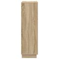 vidaXL Stôl Sonoma dub 71.5 x 31.5 x 106.5 cm Kompozitné drevo