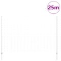 vidaXL Vonkajšie divoké oplotenie s posteľami 25 x 1,6 m Strieborná