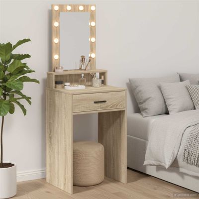 vidaXL Toaletný stolík Sonoma dub 50 x 41 x 135 cm Kompozitné drevo