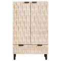 vidaXL Highboard s dverami Biele umývanie dokončenie 60 x 33 x 100 cm