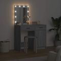 vidaXL Toaletný stolík 2 ks Sivá 50 x 41 x 135 cm Kompozitné drevo