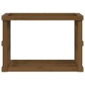 vidaXL Vonkajší držiak na polená medový 108x52x74 cm masívna borovica