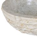 vidaXL Umývadlo, mramor 40 cm, krémové